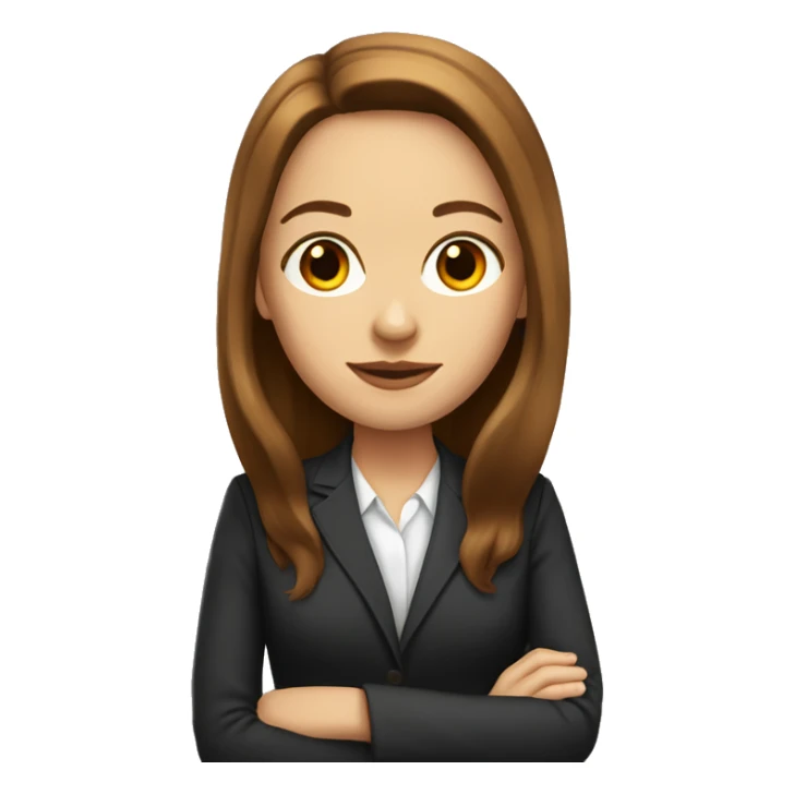 white-girl-with-long-brown-hair-lawyer sticker