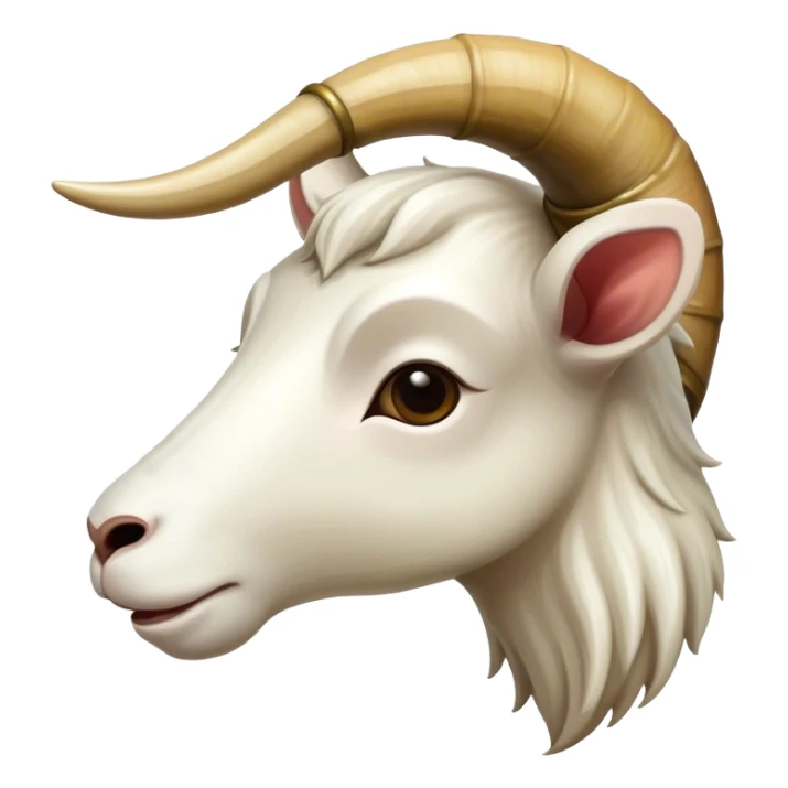 Horn that came from a goat horn sticker