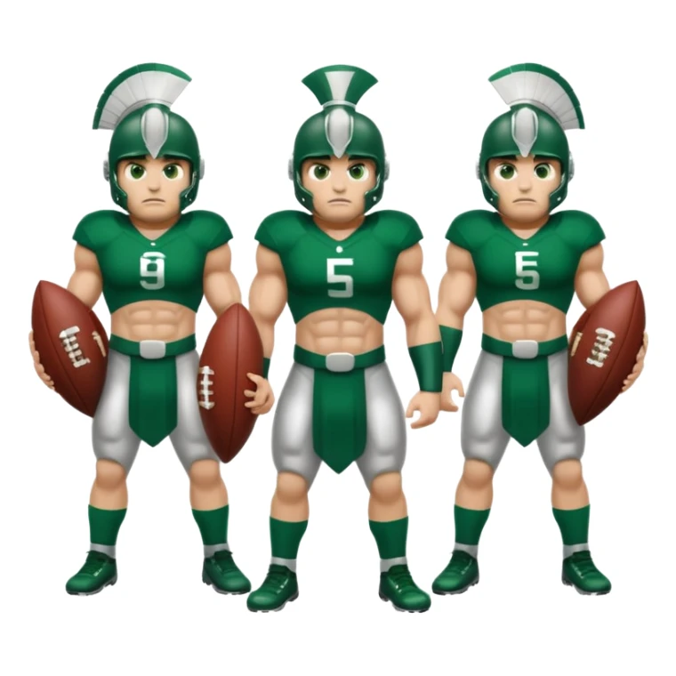 Spartan football team sticker