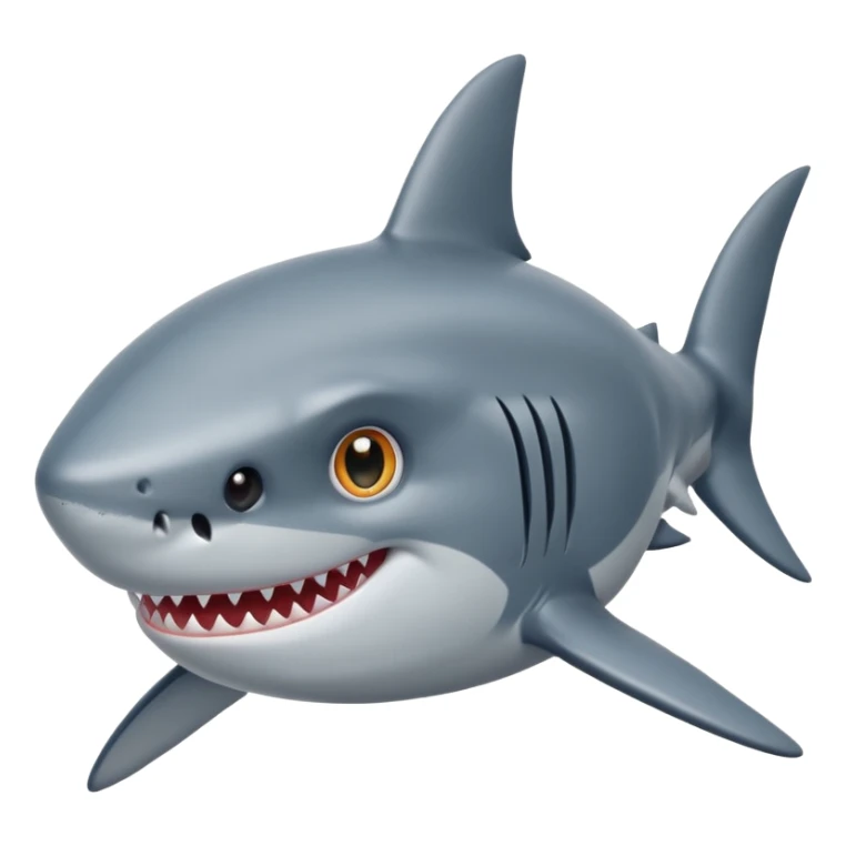 Shark with eyestars sticker
