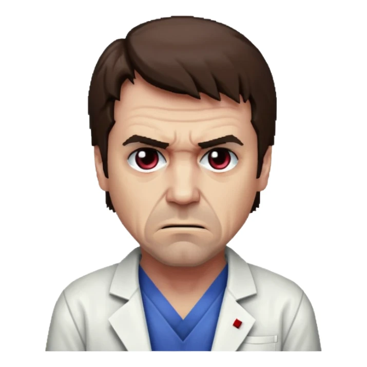 house m.d house taking vicodin, colorful, 8-bit, angry house sticker