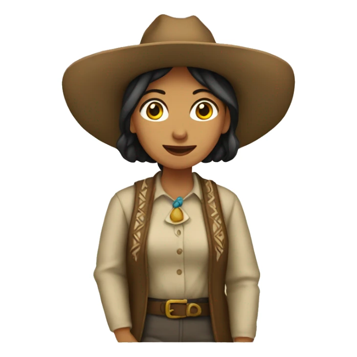 Mujer con pecos sticker