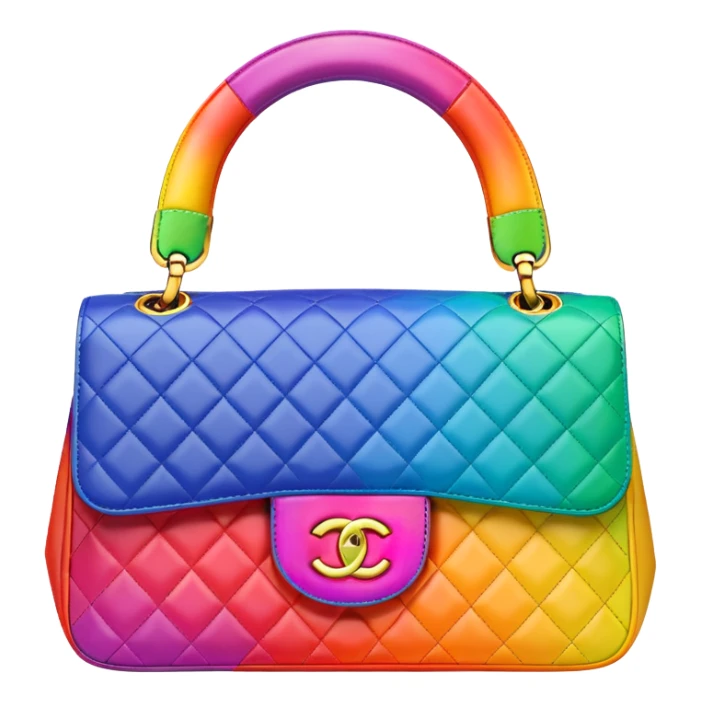 chanel rainbow bag sticker