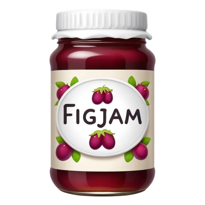 jar of jam with figjam logo sticker