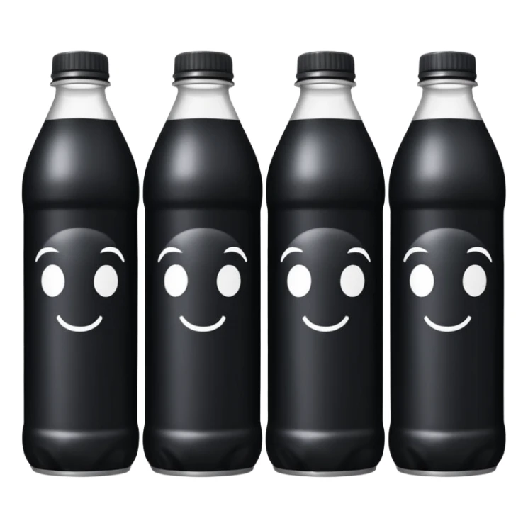 5 cans of gothic soda placed in line sticker