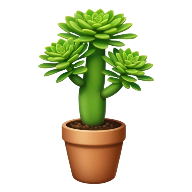 Crassula Ovata Golum with cilindric leaves sticker