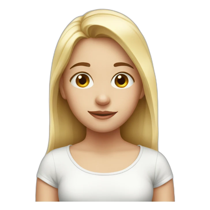 Girl with more milk on her face sticker