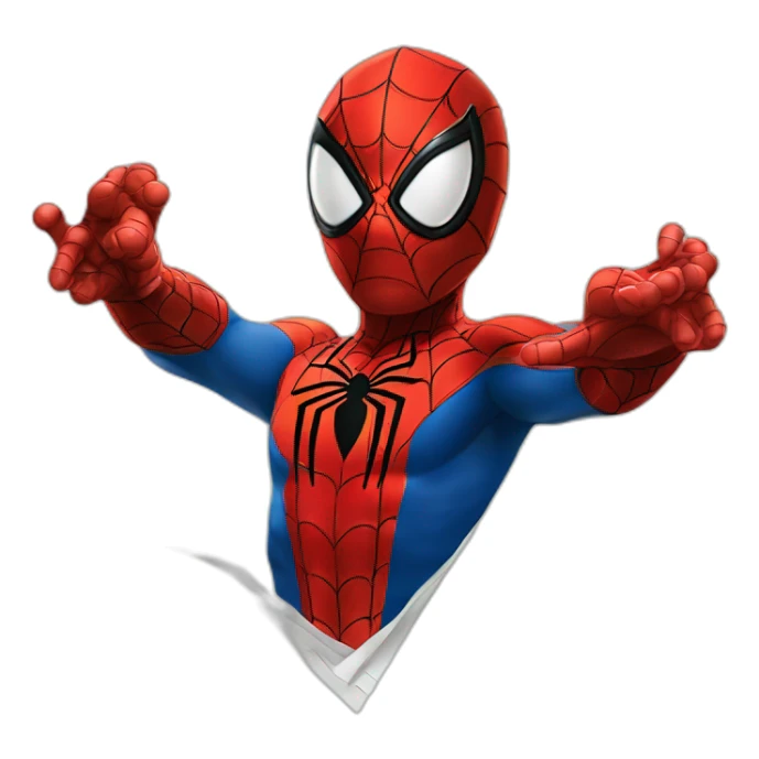 Spider Man avec une liasse de billet sticker