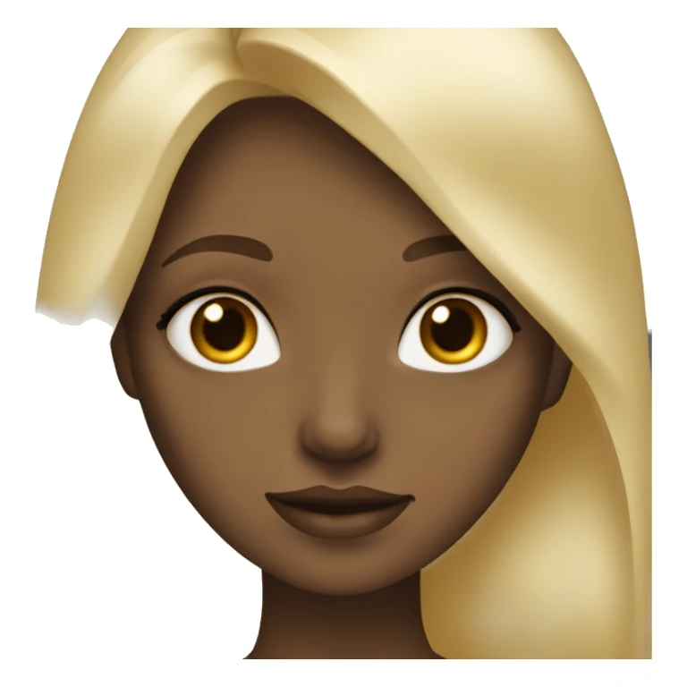 blonde girl, hazel eyes, white skin sticker