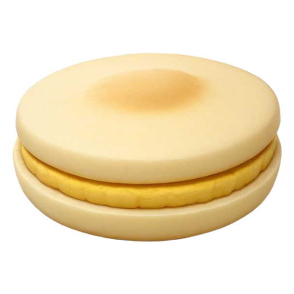 Cinematic Realistic image of a simple, single Colombian arepa, rendered with soft, golden cornmeal textures and delicate, crispy edges, set on a neutral background with gentle, natural lighting that highlights its traditional, comforting simplicity. sticker