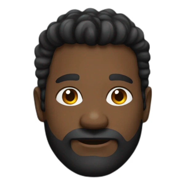 Homme noir gros avec des tresses collées sticker