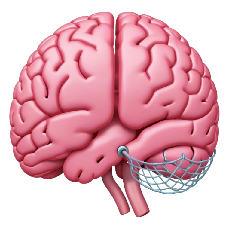 A ** pink human brain** with a protector net energy of thoughts... radiating loving thoughts while it rewires itself hearts sticker