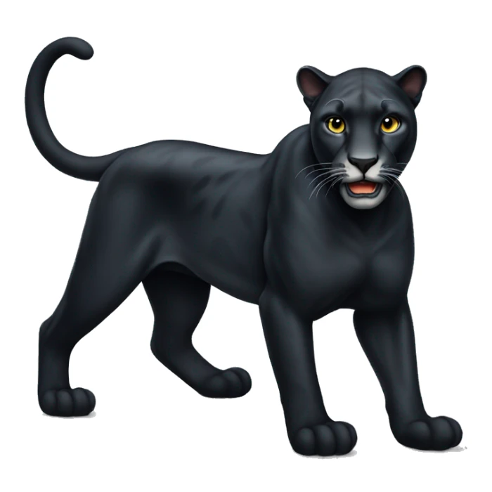 full body panther sticker
