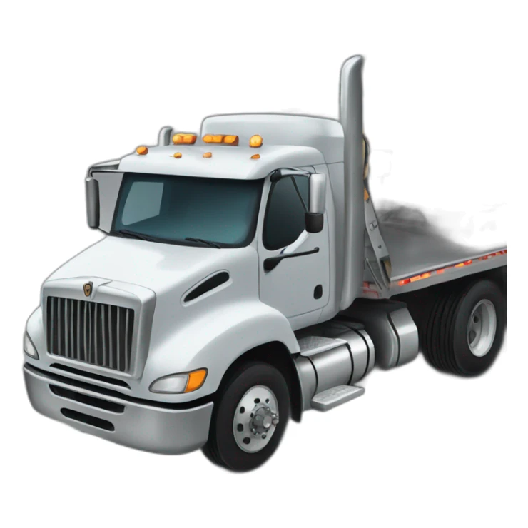 semi truck towing service sticker