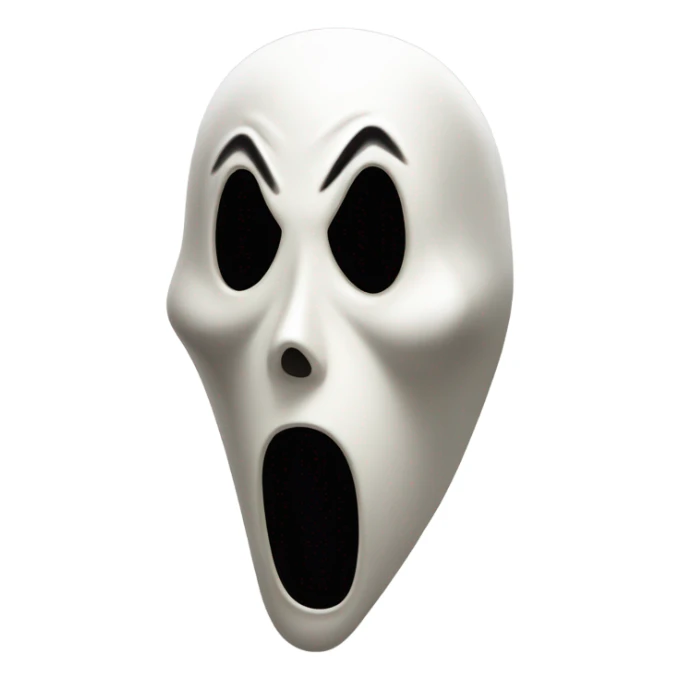 movie scream mask horror sticker