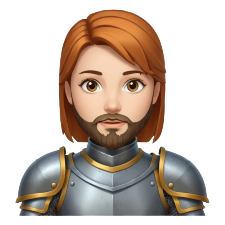 bearded knights women sticker