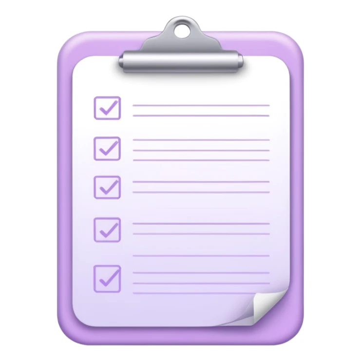 Pale purple to do list sticker