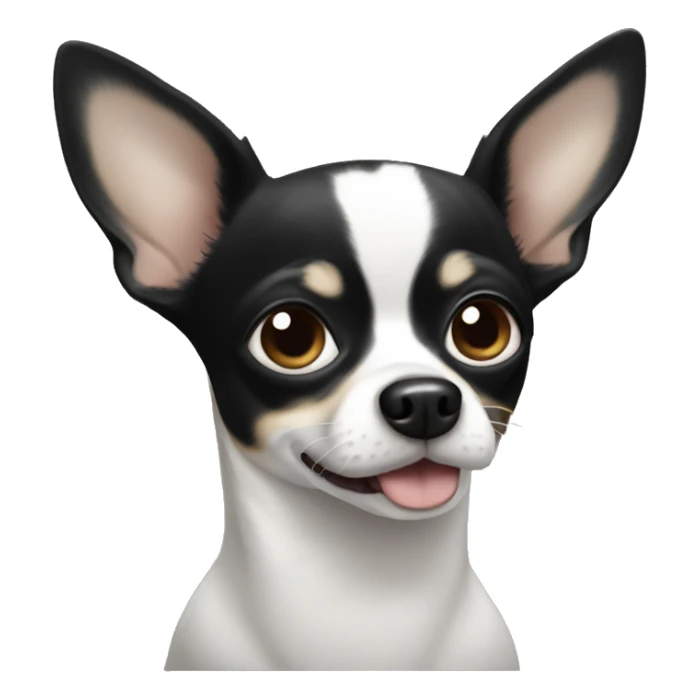 Black and white Chihuahua sticker