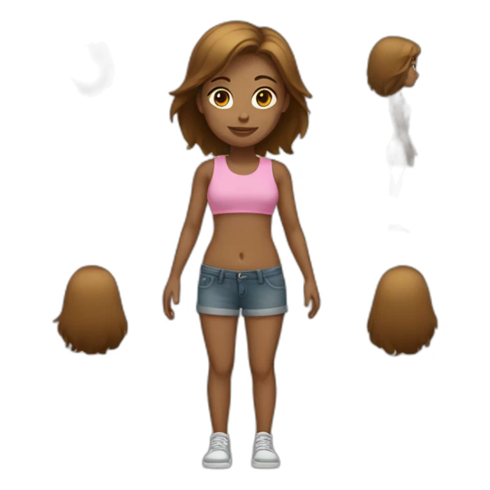 Women lower body female characteristics sticker