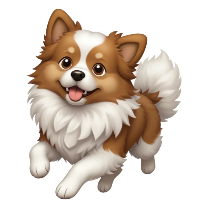 Dog in the air sticker