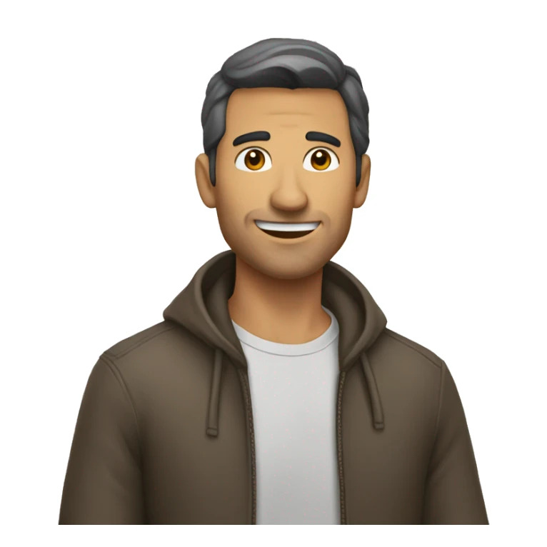 un hombre que se paró arriba de una letra j sticker