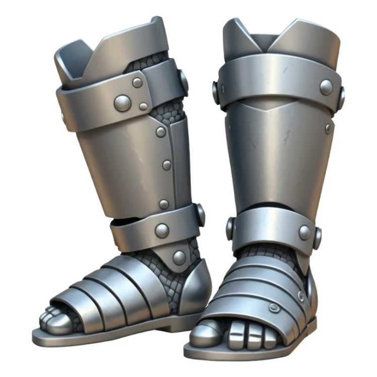  Feet armor Emoji fantasy pixel art style sticker