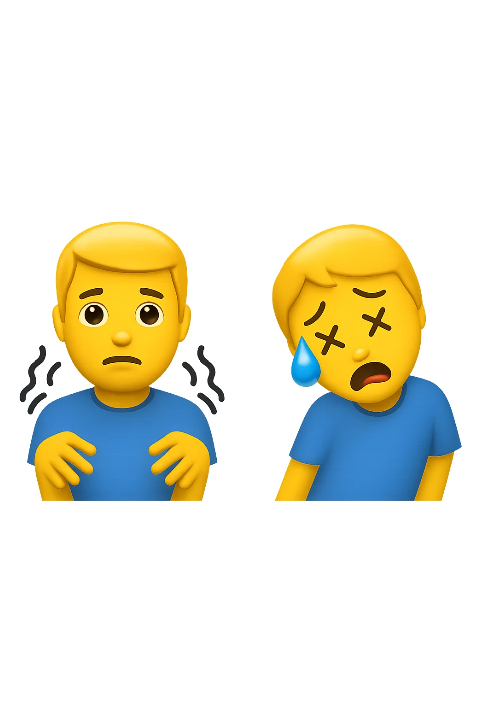 tremori o debolezza improvvisa emoji stile iphone sticker