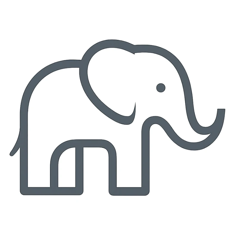 Elephant logo sticker