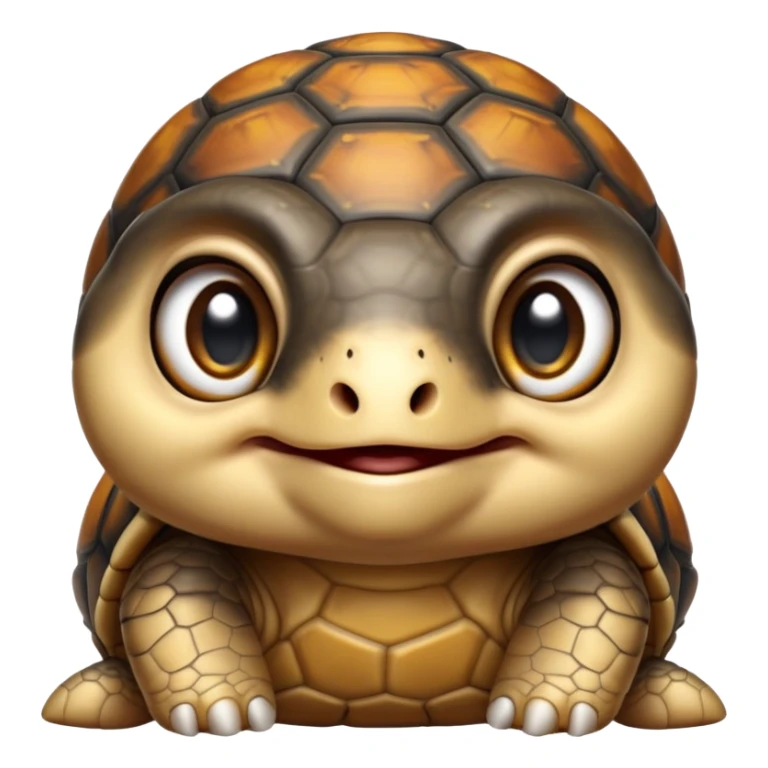 cinematic-baby tortoise-realistic--emoji,,-cute-wise-face-peering-ahead-with-calm-determination,-cute large-eyes-reflecting-centuries of wisdom, sticker