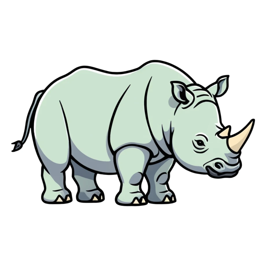 Rhino sticker