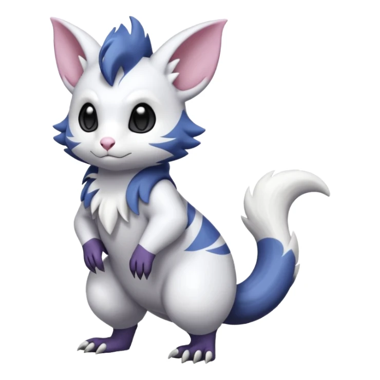 Shiny Furret-Absol-Noibat-Hybrid (Full body) sticker