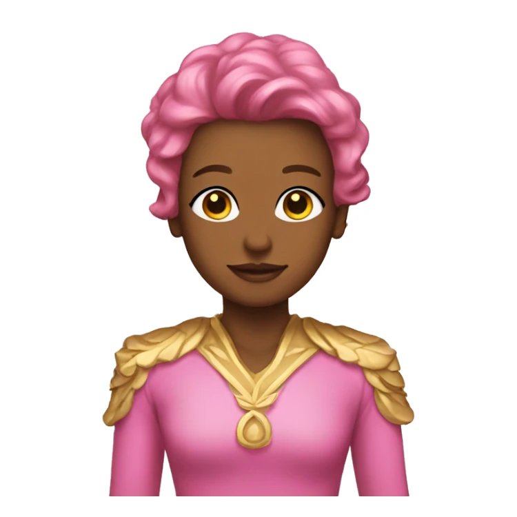 pink and gold bel sticker