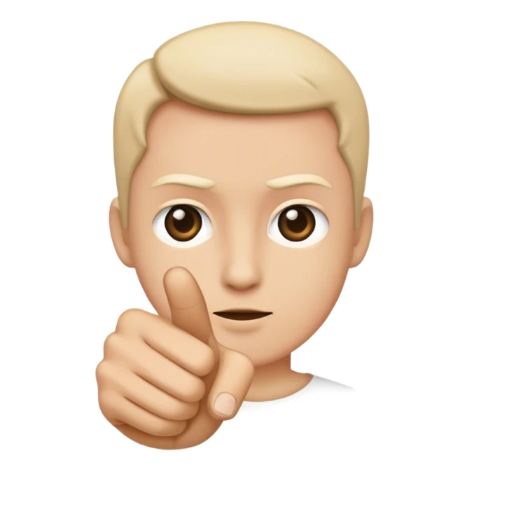 Emoji apontando o dedo pra você sticker