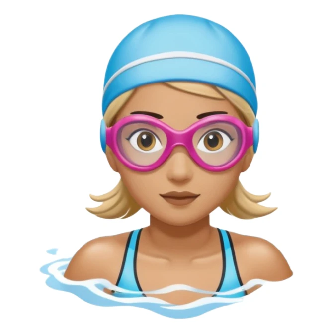 girl swimming athlete sticker
