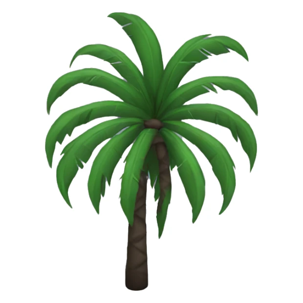 Black palm emoji sticker