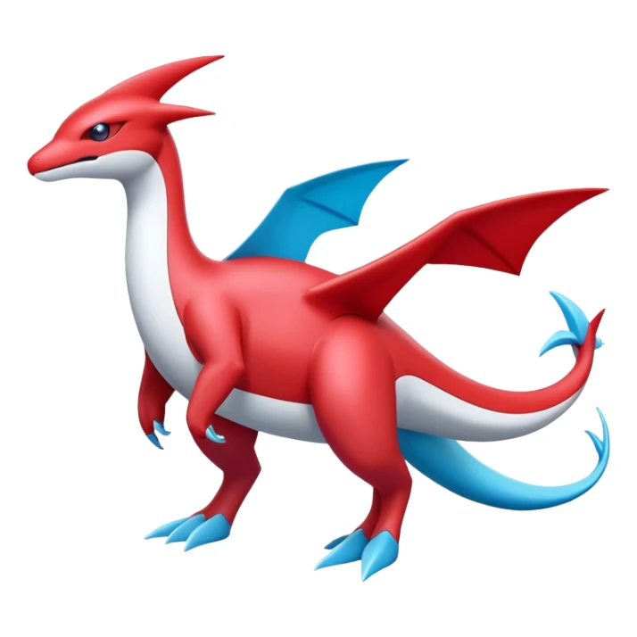 Latias-Salamence-Fakémon-hybrid-creature (full body)  sticker