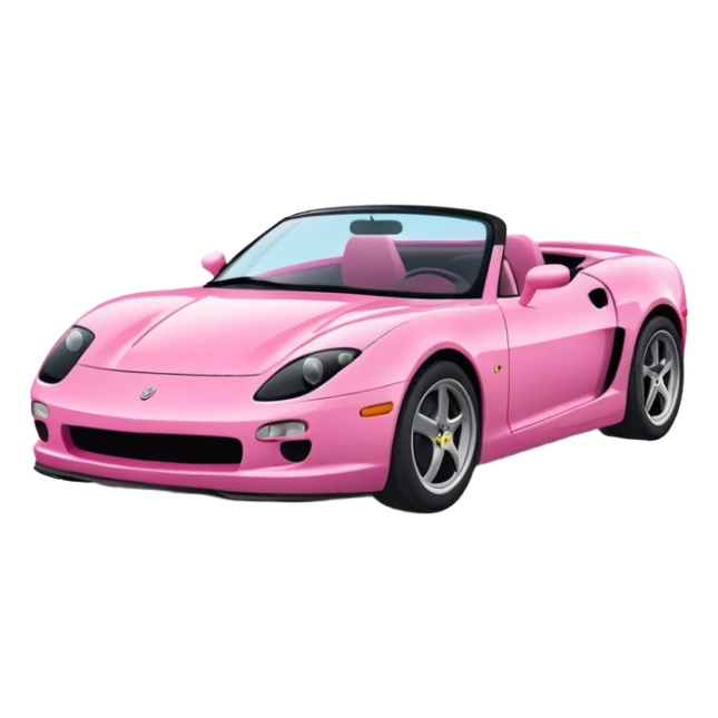 Voiture sportif rose sticker