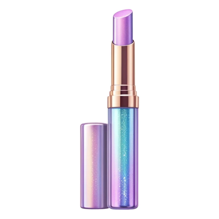 Y2K sparkly metallic lip gloss tube sticker