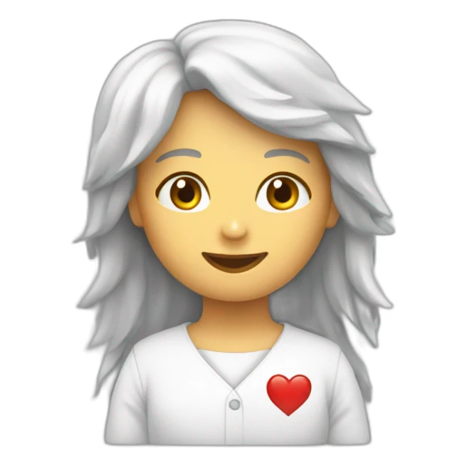 un ange qui donne un coeur réparer sticker