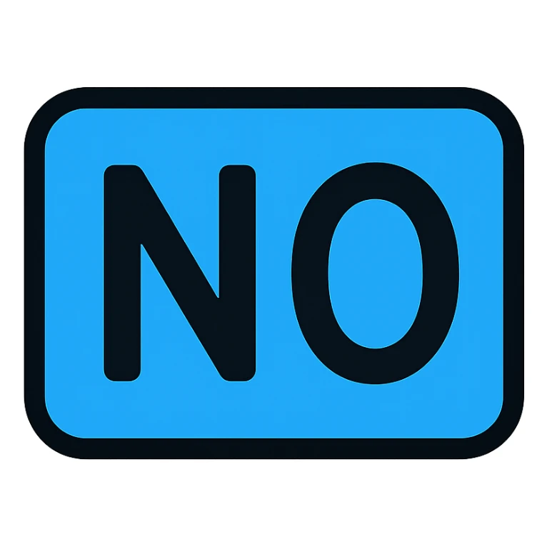 NxO text in the middle with a blue background, simple icon style sticker