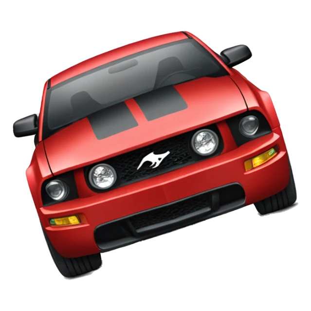 full red 2005 Ford Mustang GT  sticker