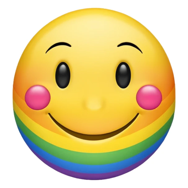Gay smiley face sticker