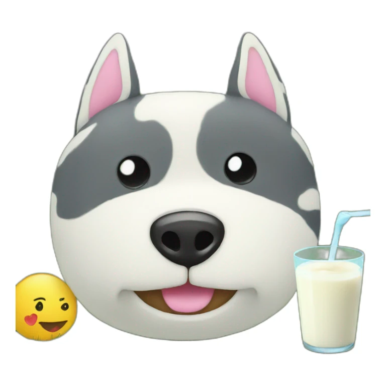 Milk with his plush on a lawn sticker