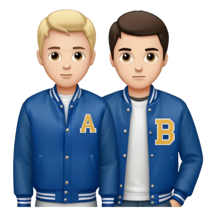 Create me an image of bob and pony boy from the outsiders sticker