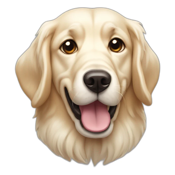 frustrated english cream retriever dog sticker