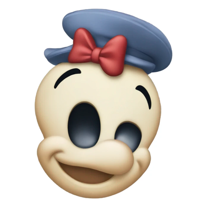 Chat avec un serre tête Disney Mickey sticker