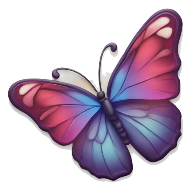 Zwei Hände formen ein Herz mit einem Schmetterling drin sticker