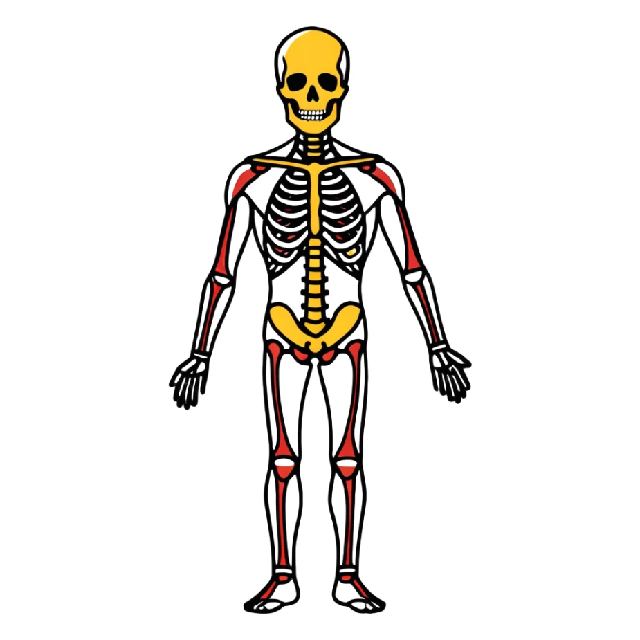Anatomy diagram  sticker
