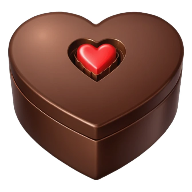 Heart shaped box of chocolate sticker