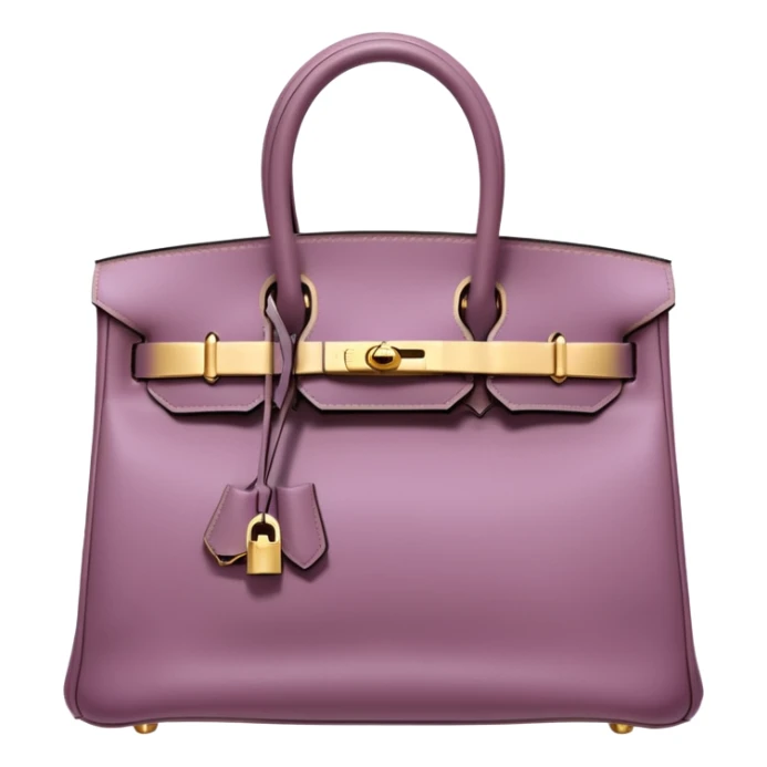hermes birkin mauve color gold hardware sticker